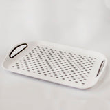 Serveringsfat 45x32cm Antislip Hvit