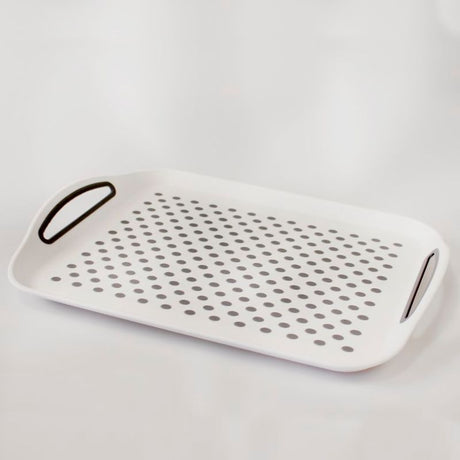 Serveringsfat 45x32cm Antislip Hvit
