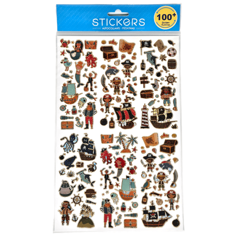 Stickers Pirate Shiny 100pcs