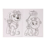 Paw Patrol fargeleggingsbok med klistremerker | Prikk til Prikk | A4