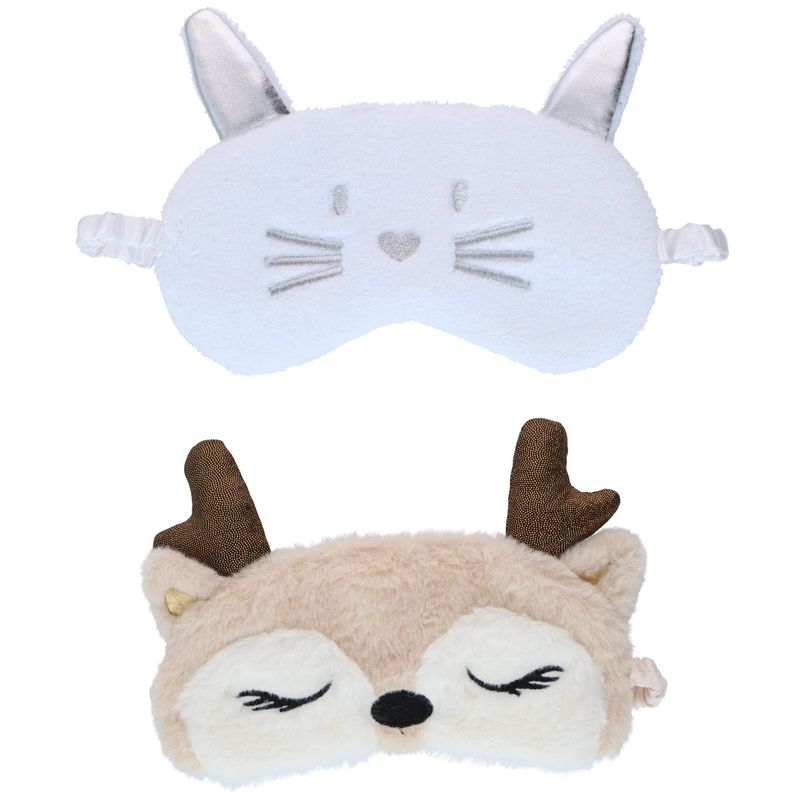 Soft Sleep Mask Animal 16x10cm | 2 ass