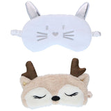 Soft Sleep Mask Animal 16x10cm | 2 ass