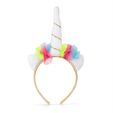 Unicorn Headband | Flower Wreath and Gold Horn | 32 cm