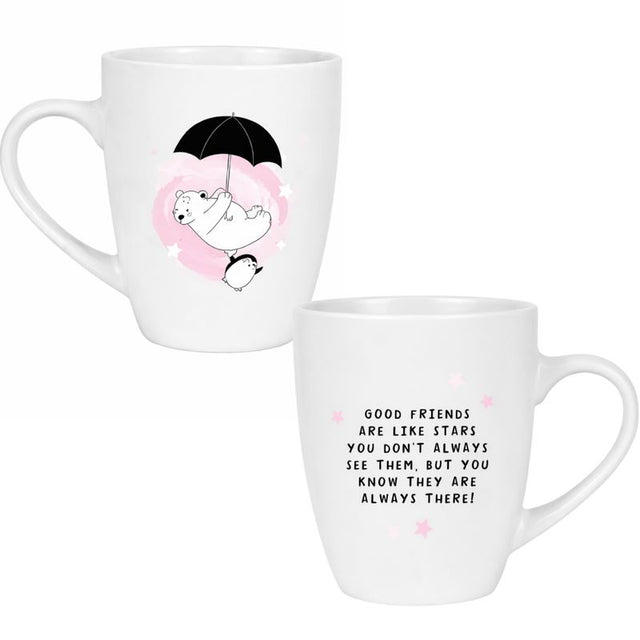 Tinka krus 3pk | Good friends are like stars | Isbjørn og pingvin