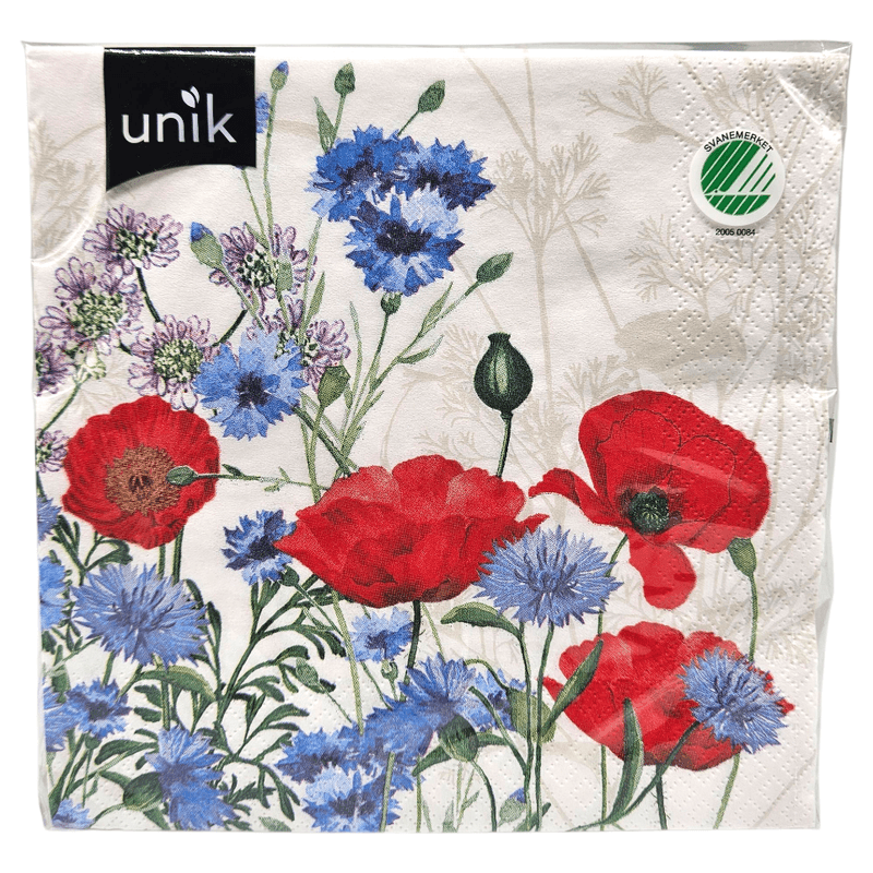 Napkins May 17 flowers 20pk 3-ply | 33x33cm | Unique