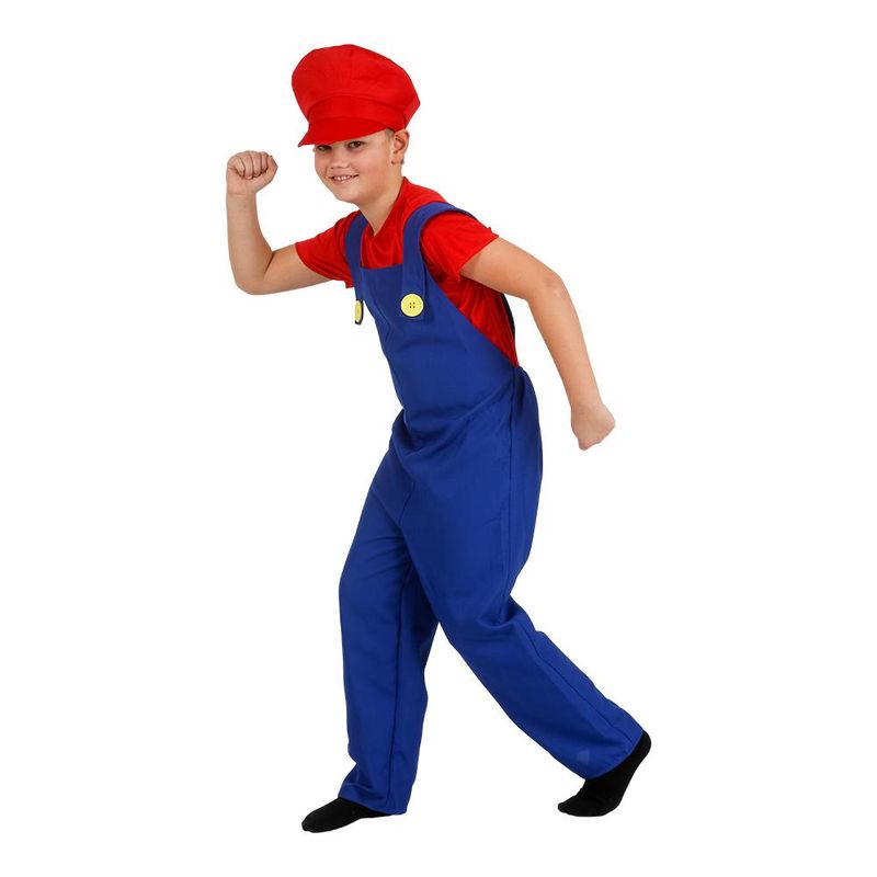 Mario Inspired Costume for Kids - Multiple Sizes