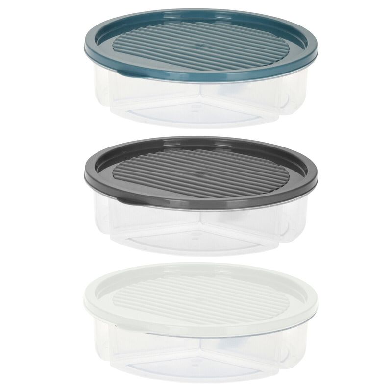 Food Storage Box 2000ml |Round| 5 Compartments