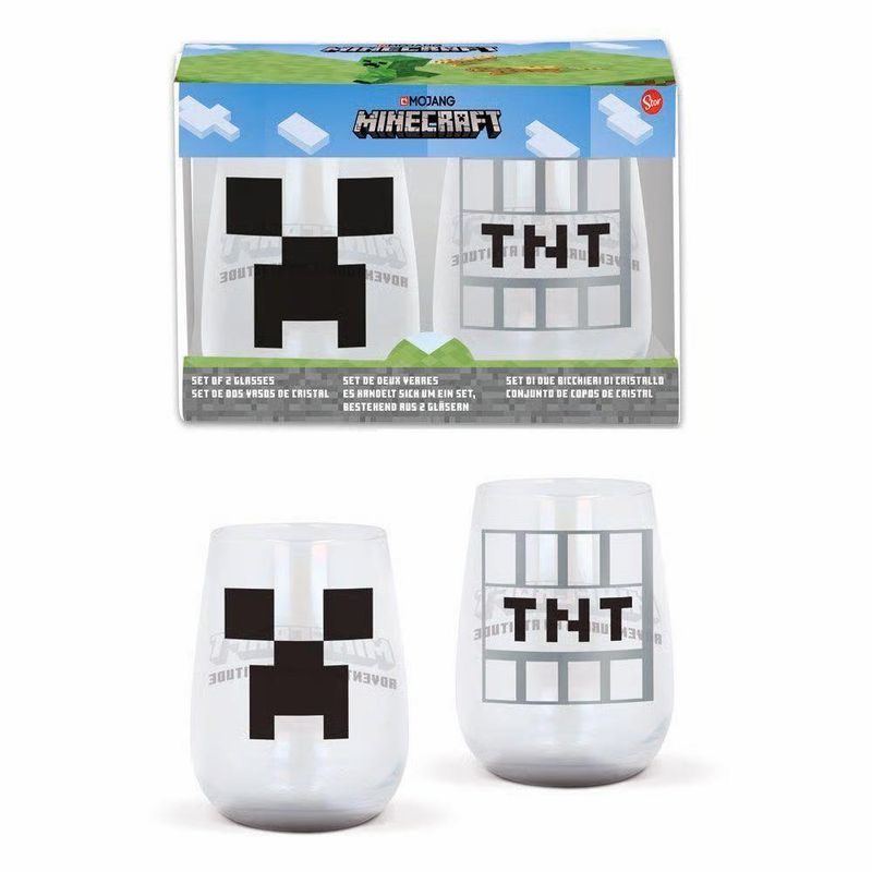 Minecraft™ drinking glasses 2pk