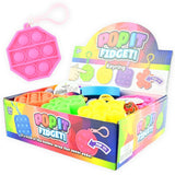 Pop it keychain 6cm | Fidget toy in silicone | Multiple colors