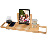 Bambus Badekarbrett - Justerbart fra 50 - 92 cm | Stødig