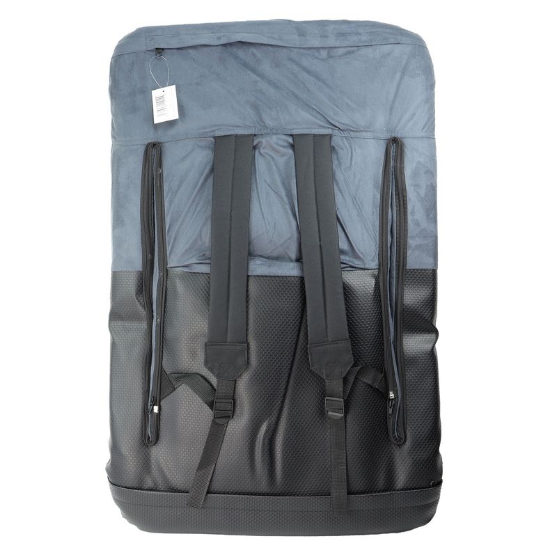 BÅL folding chair with armrests &amp; suede fabric