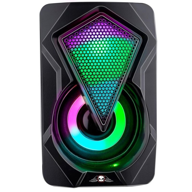 Gaminghøyttalere med RGB lys | No Fear Mini PC - høyttalere