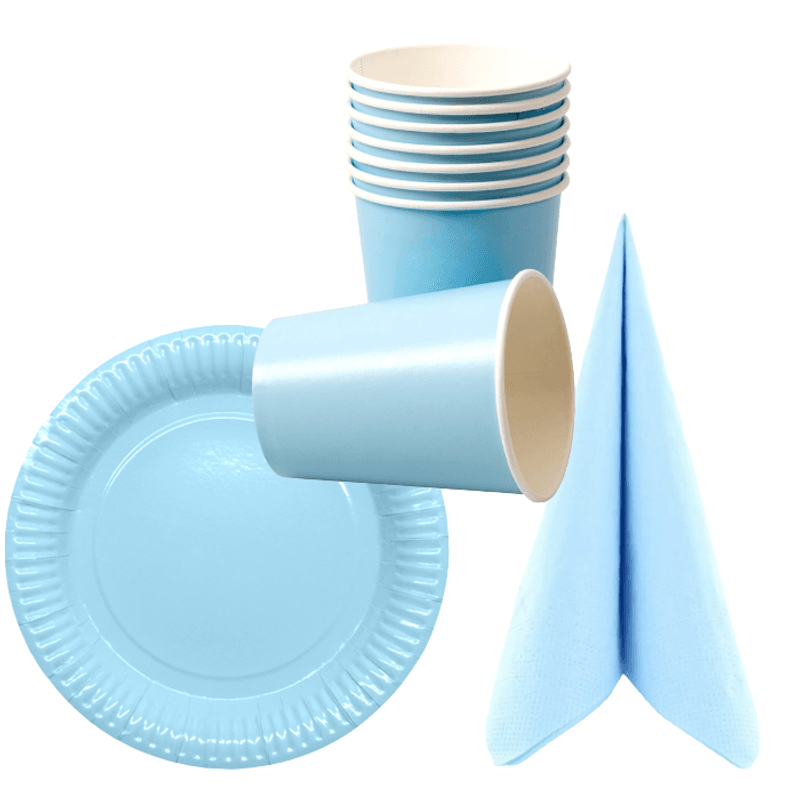 Table setting Light blue