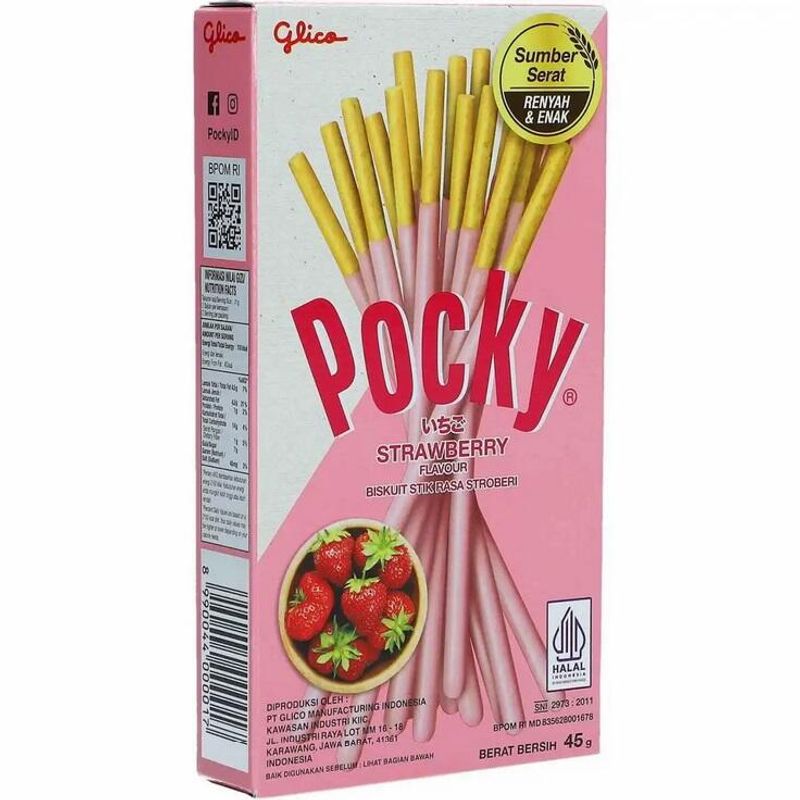 Pocky Glico Strawberry 45g