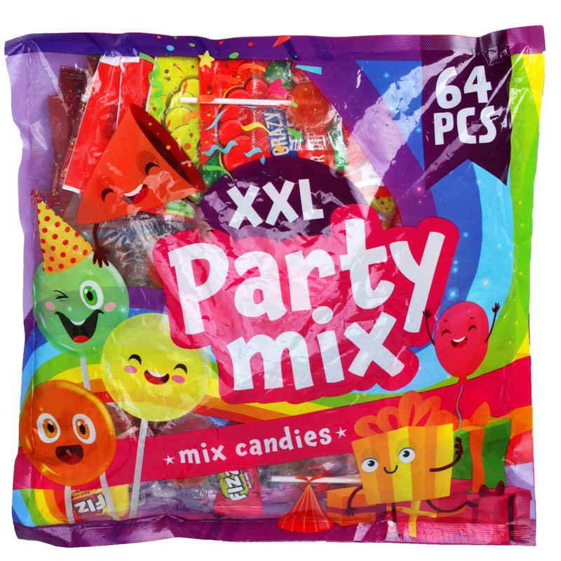 Becky's Party Mix Bag 64pk 500g | Storpakk Godteri