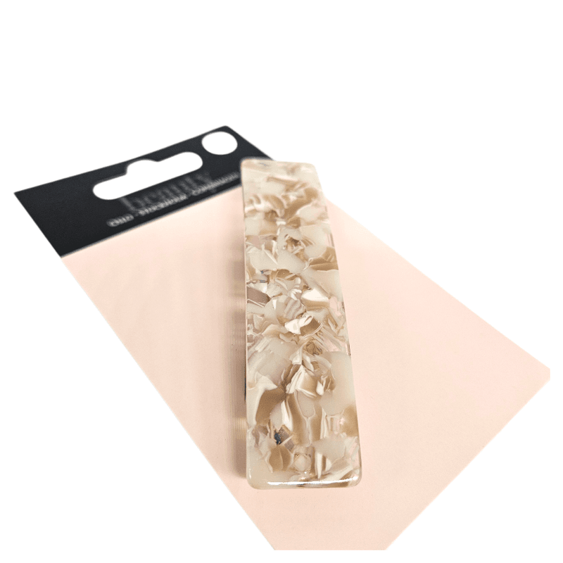 Hair clip with marble design &amp; rose gold | Beauty