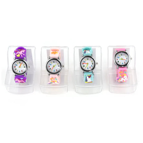 Analog clock unicorns
