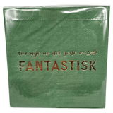 Napkins with gold text 20pk | Too much of a good thing | Trend Design