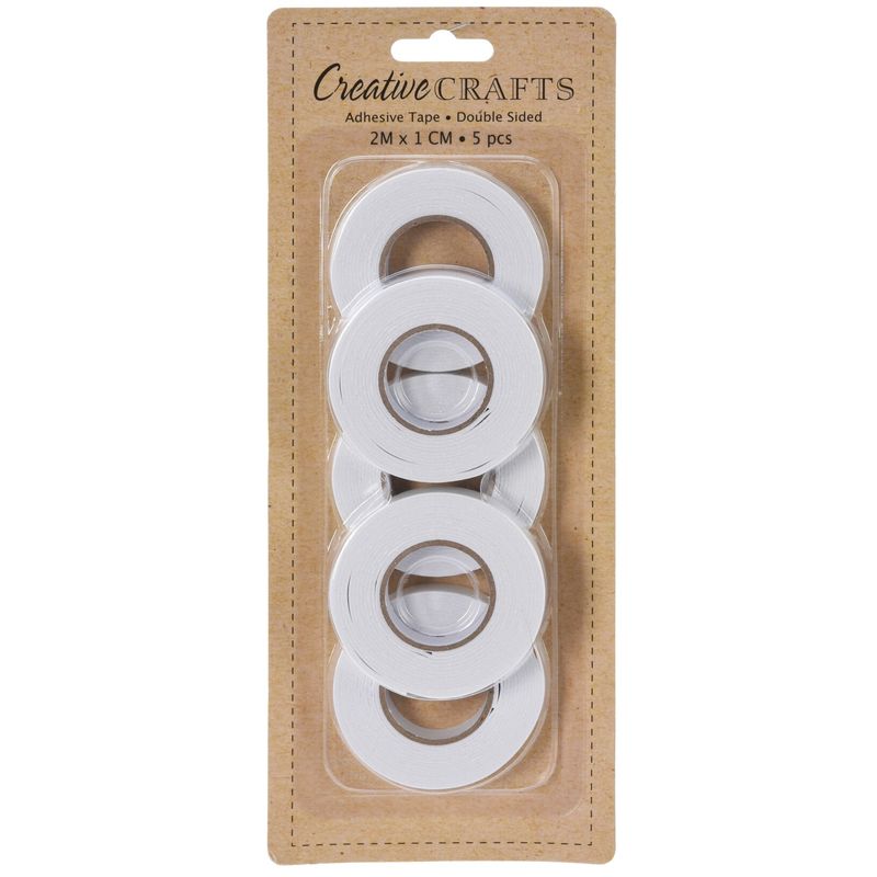 Double-sided tape 5pk 2m x 1cm