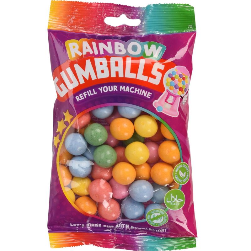 Becky's Rainbow Gumballs 200g | Colorful gumballs
