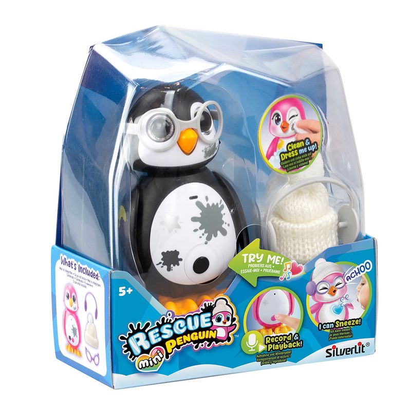 Silverlit Rescue Mini Penguin - Svart