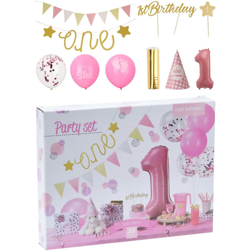 1 Year Party Package Light Pink