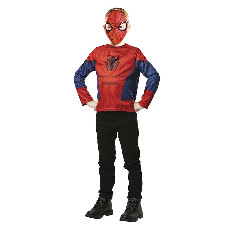 Marvel Spiderman Top and Mask Costume 5 - 8 years