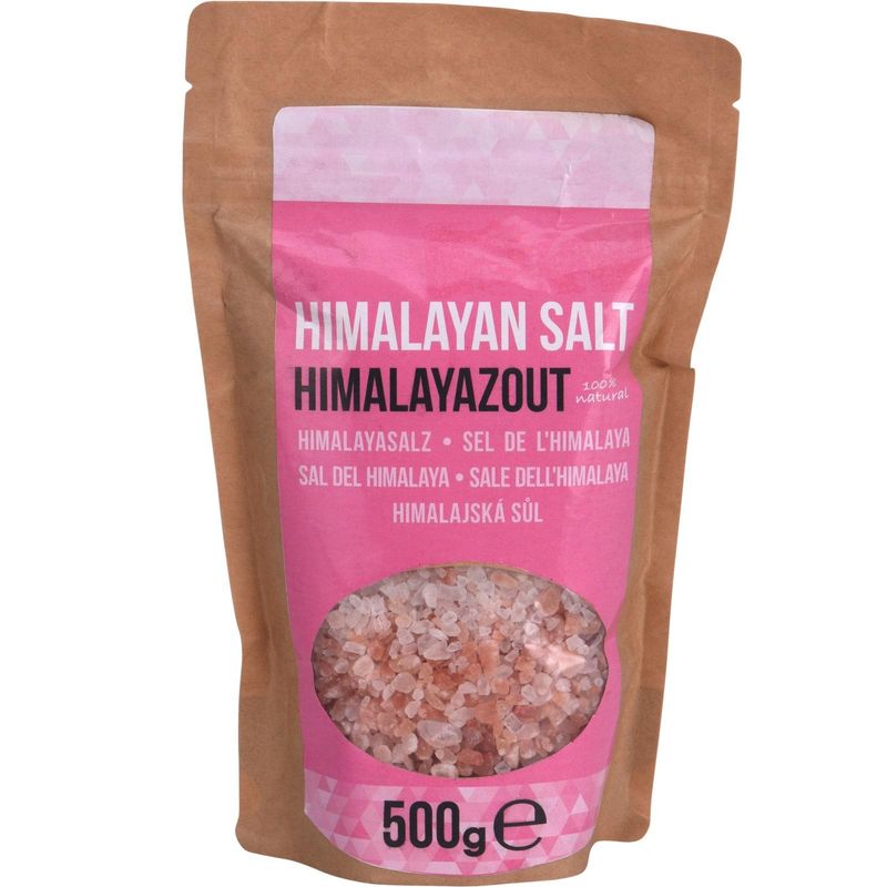Himalayasalt 500g | Naturlig rosa salt | Rik på mineraler