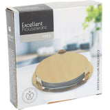 Glassbrikker Gull 6stk | Excellent Houseware | Rustfritt Stål
