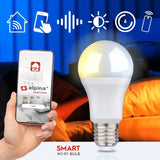 Alpina WiFi Smart E27 LED 9W Warm/Cold White | Adjustable