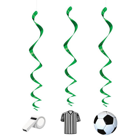 Football Hanging Decorations 3pk 66cm
