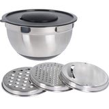 Miksebolle med Rivjern | Excellent Houseware | Rustfritt Stål 25cm