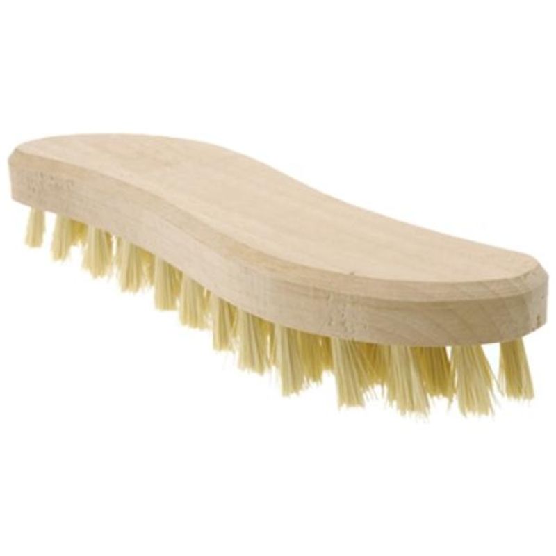 Wooden scrubbing brush with hard bristles 20cm | Universal brush