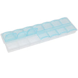 Pill box 2 rows for medications | Weekly box morning and evening