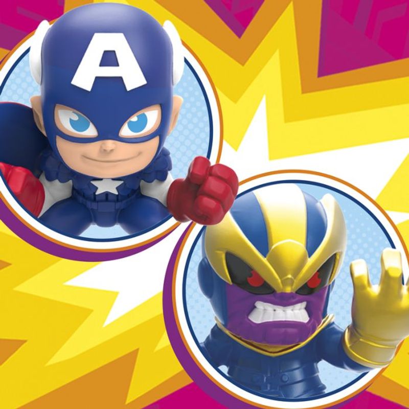 Marvel Stunt Squad Mini Playset - Captain America vs Thanos