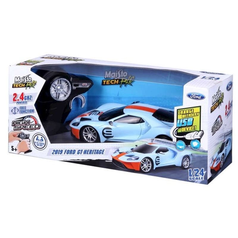 Ford Gt Heritage 2,4Ghz Radiostyrt Bil 1:24 | Oppladbar | Maisto