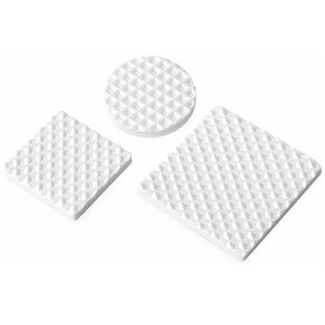 Kinzo Furniture Knobs Rubber 28 pk | White | Floor protection