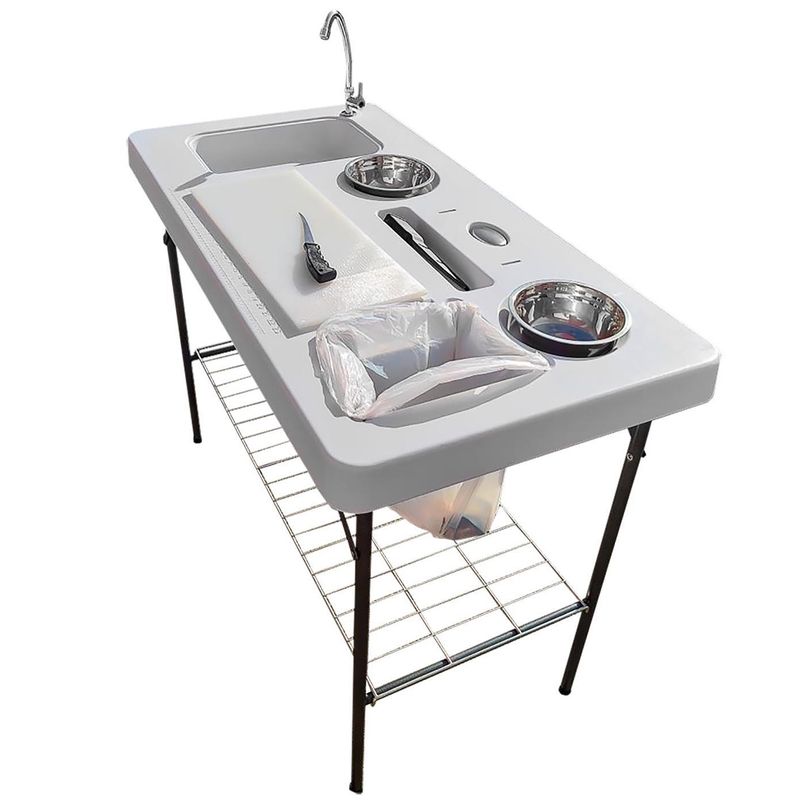 CAL Fiske - og sløyebord med tilbehør | Sammenleggbart