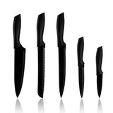 Knife set 5 parts Black | Excellent Houseware