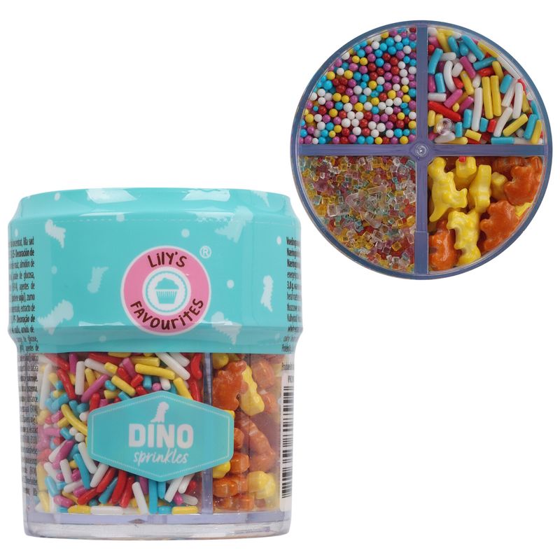 Becky's Dinosaur Sprinkles 90g | Colorful baking decorations for children