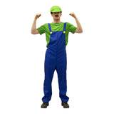 Luigi Inspired Plumber Men's Costume