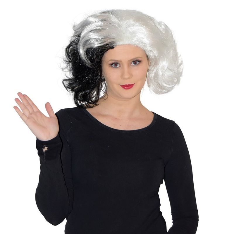 Women's wig black &amp; white