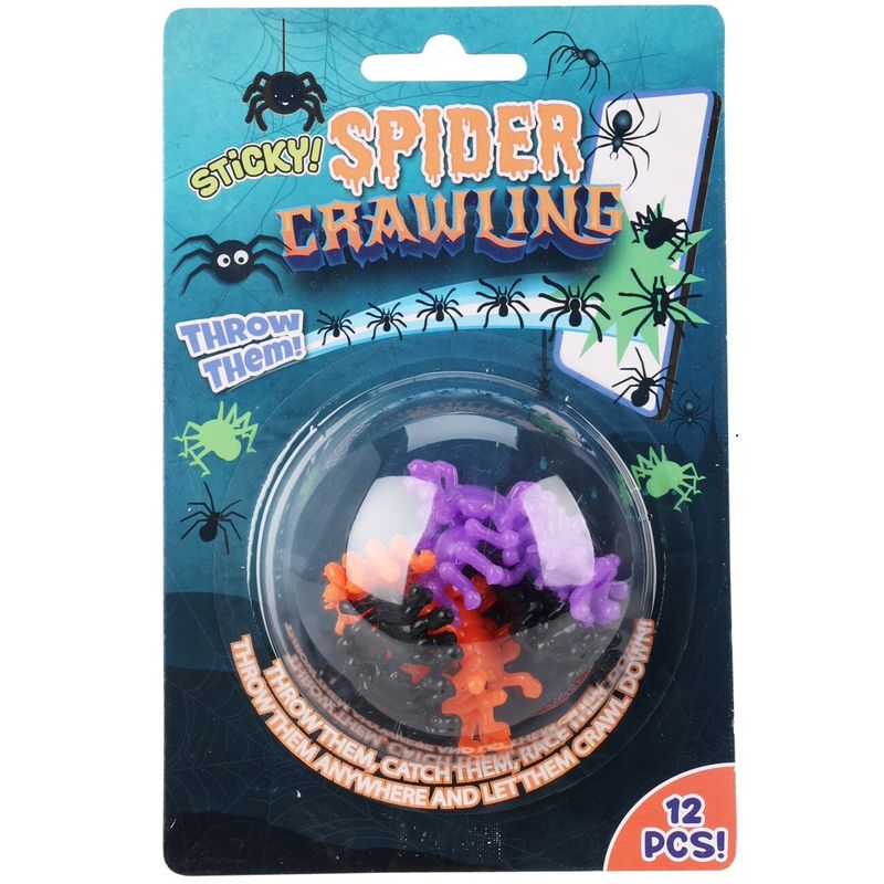 Wall Crawler Sticky Spiders 12pk