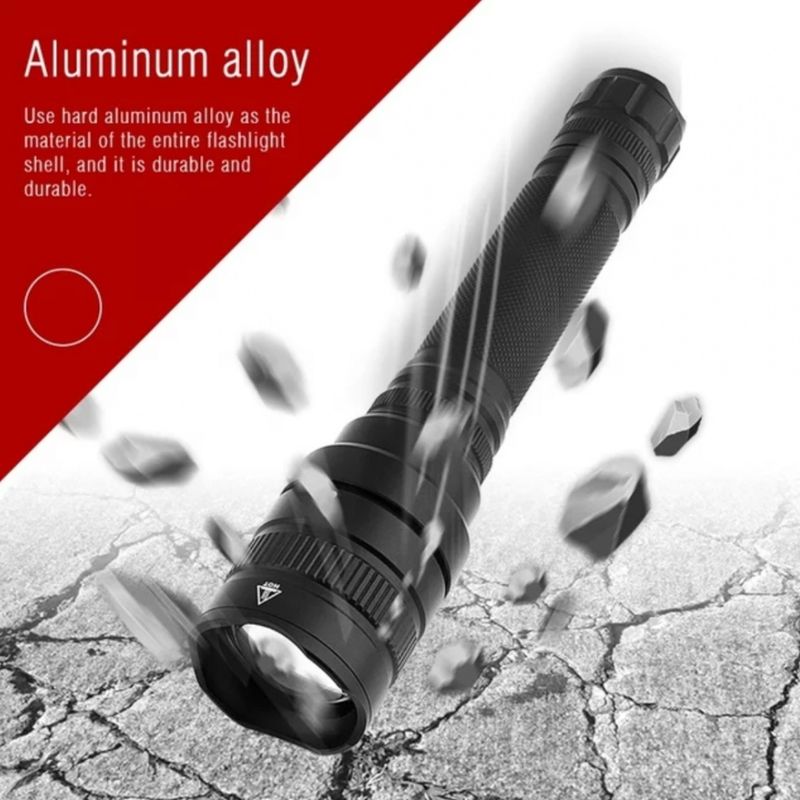 Powerful Flashlight 1800lm with battery and charger