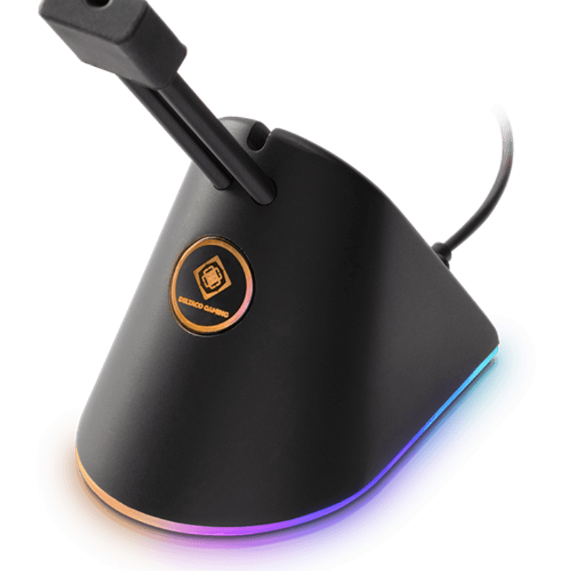 Deltaco Gaming Mouse Bungee RGB LED - Sort