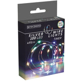Lyslenke 100 LED|Multifarge|6t Timer