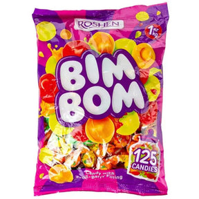 Bim Bom Fruktkarameller 1kg | Storpakk fruktgodteri