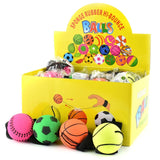 Large Bounce Ball With Elastic - Various Colors