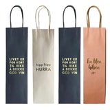 Gift bag wine 10.5x36cm - More Texts | Trend Design