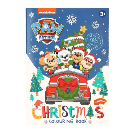 Paw Patrol fargeleggingsbok jul + klistremerker